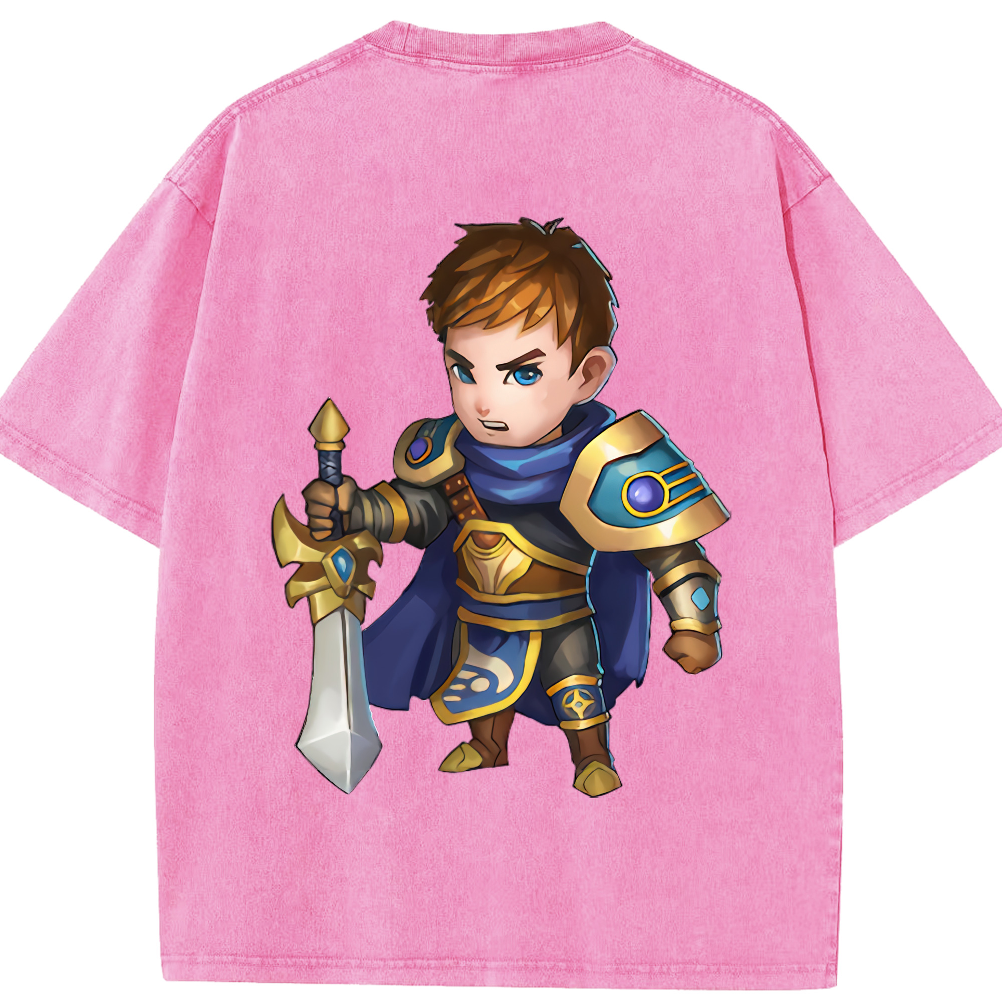 リーグ・オブ・レジェンド League of Legends LOL 綿100% ヴィンテージ風 半袖Tシャツ（背面プリント）